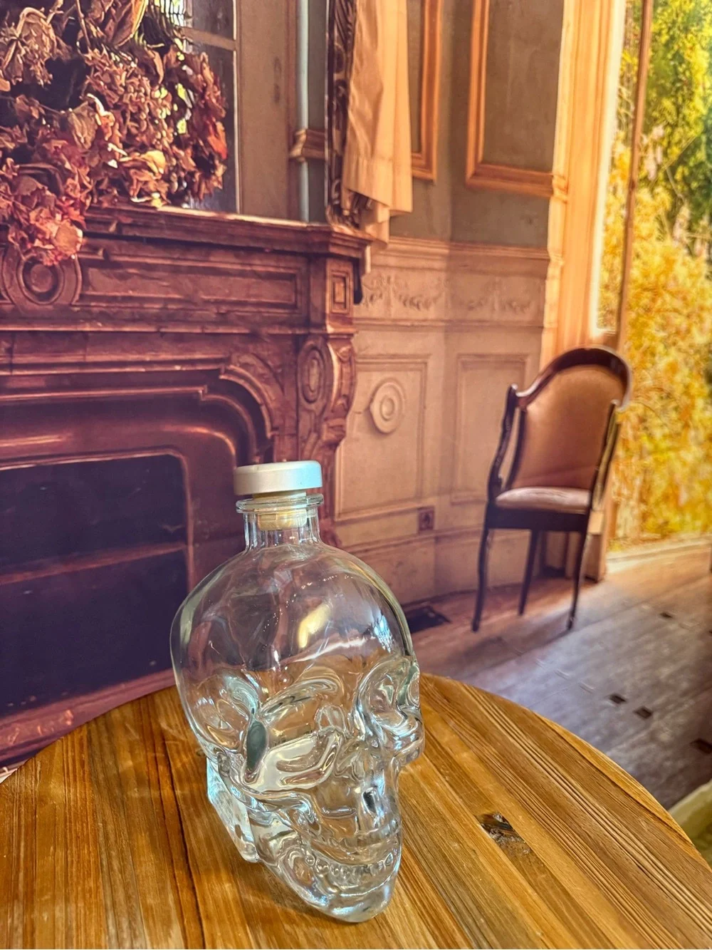 Crystal Head Skull Dan Aykroyd Skull Bottle Decorative for Home Decor Halloween